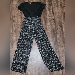 fresh of LA Black Cream PS Women's Short Sleeve Jumpsuit